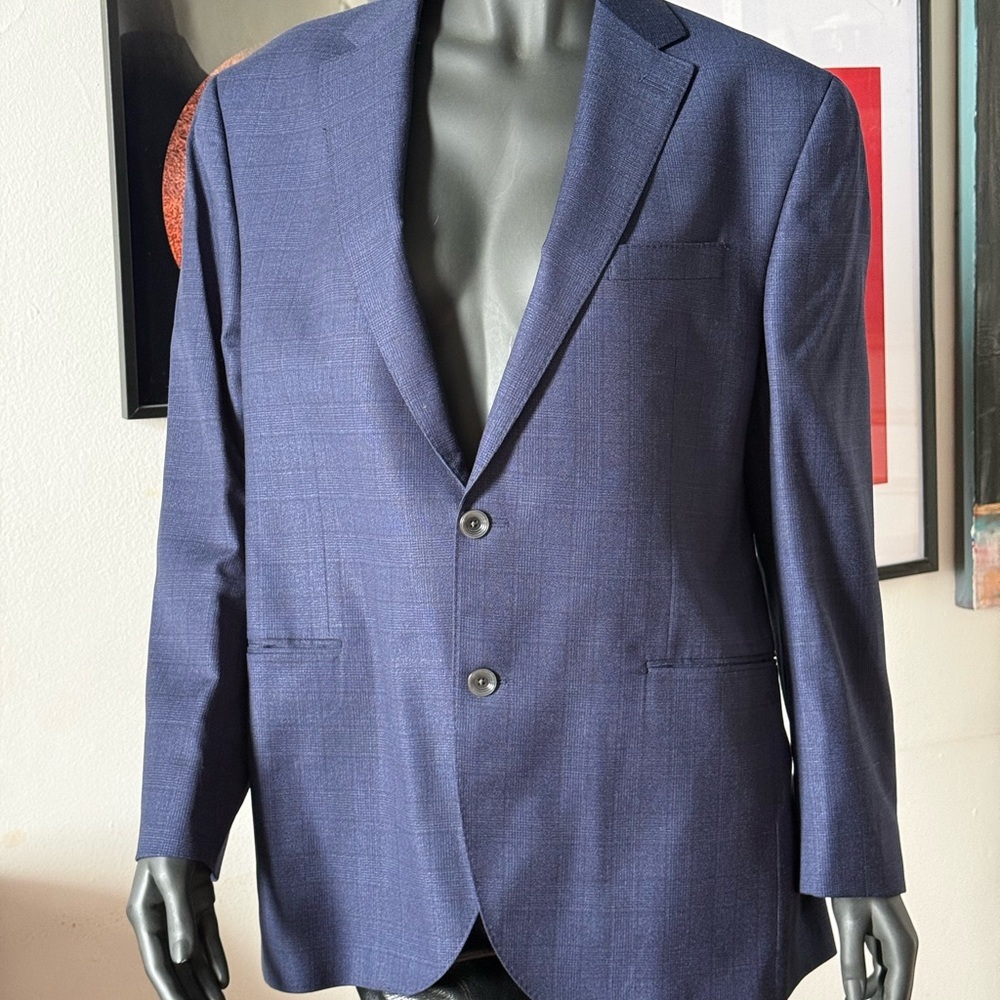 🇨🇦 100% wool Men's Navy Suit made in Montreal Canada